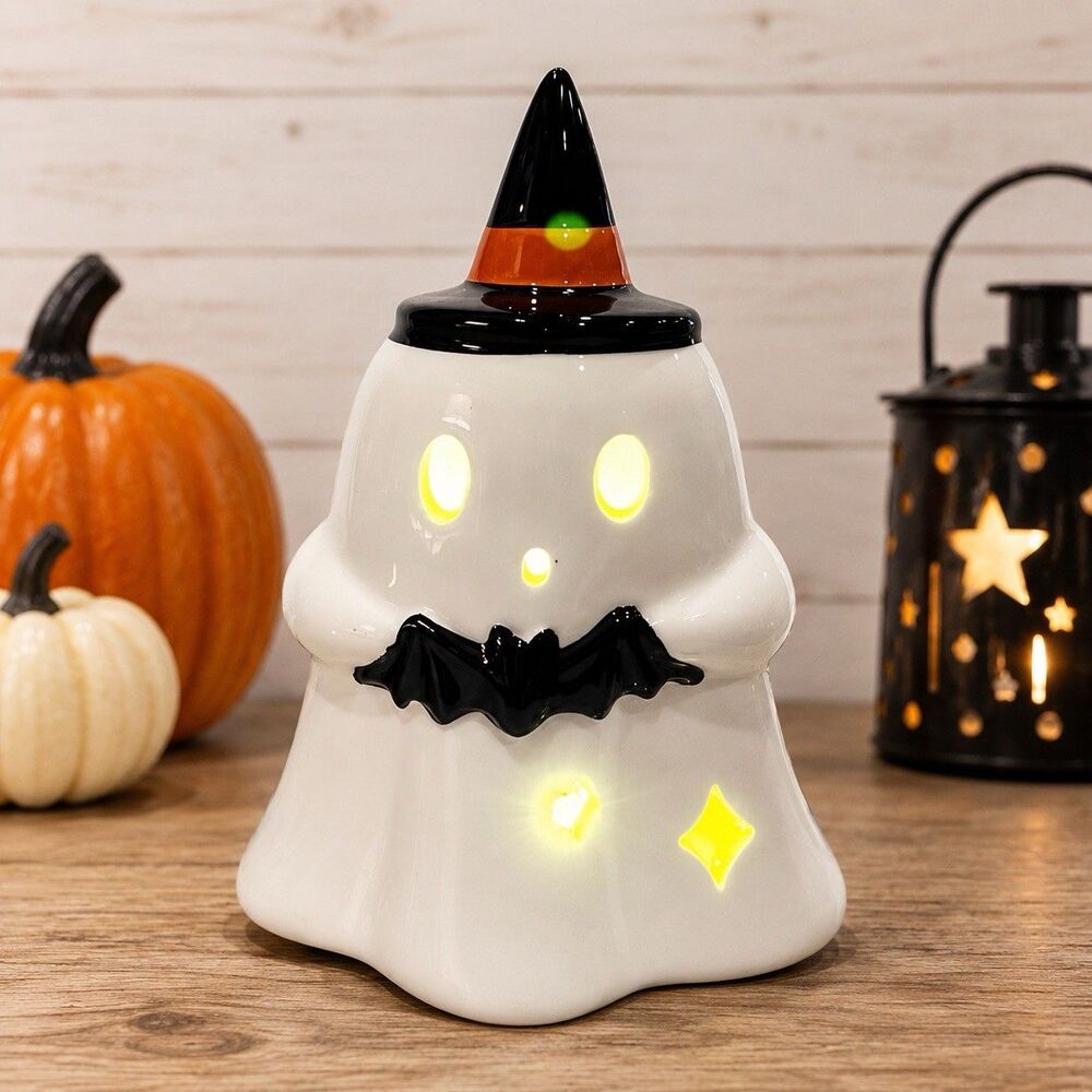 Target Bullseye's Playground LED GHOST W/ BAT Figurine Halloween 2024 NWT